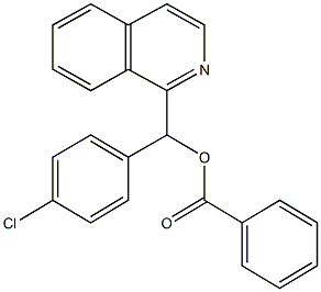 (4-chlorophenyl)(1-isoquinolinyl)methyl benzoate Struktur