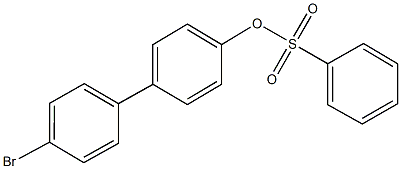 4'-bromo[1,1'-biphenyl]-4-yl benzenesulfonate Struktur