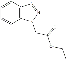 ethyl 1H-1,2,3-benzotriazol-1-ylacetate Struktur