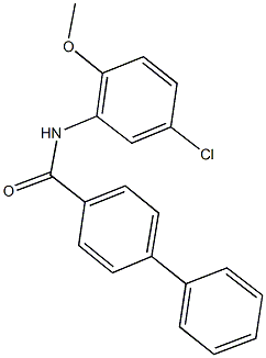 N-(5-chloro-2-methoxyphenyl)[1,1'-biphenyl]-4-carboxamide Struktur