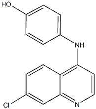 4-[(7-chloroquinolin-4-yl)amino]phenol Struktur