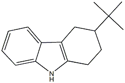 3-tert-butyl-2,3,4,9-tetrahydro-1H-carbazole Struktur