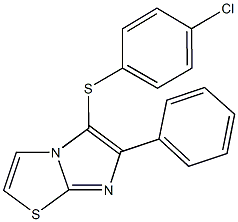 4-chlorophenyl 6-phenylimidazo[2,1-b][1,3]thiazol-5-yl sulfide Struktur