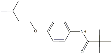 N-[4-(isopentyloxy)phenyl]-2,2-dimethylpropanamide Struktur