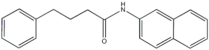 N-(2-naphthyl)-4-phenylbutanamide Struktur