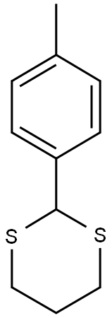 2-(4-methylphenyl)-1,3-dithiane Struktur