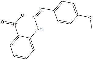 4-methoxybenzaldehyde {2-nitrophenyl}hydrazone Struktur