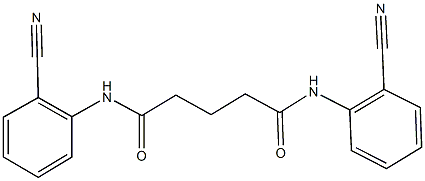 N~1~,N~5~-bis(2-cyanophenyl)pentanediamide Struktur