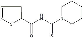 N-(1-piperidinylcarbothioyl)-2-thiophenecarboxamide Struktur