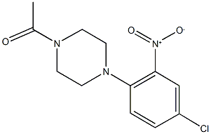 1-acetyl-4-{4-chloro-2-nitrophenyl}piperazine Struktur