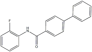 N-(2-fluorophenyl)[1,1'-biphenyl]-4-carboxamide Struktur