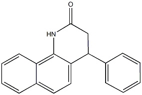 4-phenyl-3,4-dihydrobenzo[h]quinolin-2(1H)-one Struktur