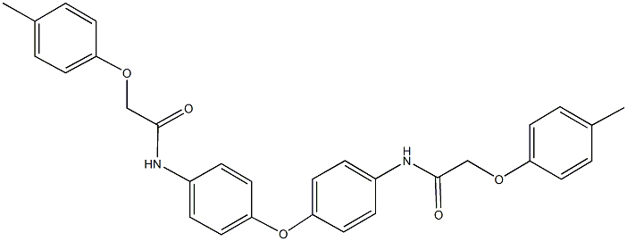 2-(4-methylphenoxy)-N-[4-(4-{[(4-methylphenoxy)acetyl]amino}phenoxy)phenyl]acetamide Struktur