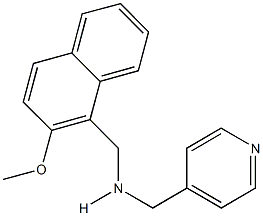 N-[(2-methoxy-1-naphthyl)methyl]-N-(4-pyridinylmethyl)amine Struktur