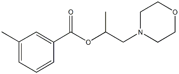 1-methyl-2-(4-morpholinyl)ethyl 3-methylbenzoate Struktur