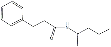 N-(1-methylbutyl)-3-phenylpropanamide Struktur