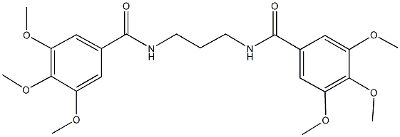 3,4,5-trimethoxy-N-{3-[(3,4,5-trimethoxybenzoyl)amino]propyl}benzamide Struktur