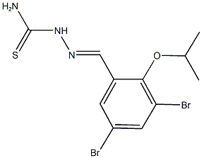 3,5-dibromo-2-isopropoxybenzaldehyde thiosemicarbazone Struktur