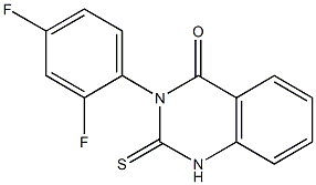 3-(2,4-difluorophenyl)-2-thioxo-2,3-dihydro-4(1H)-quinazolinone Struktur