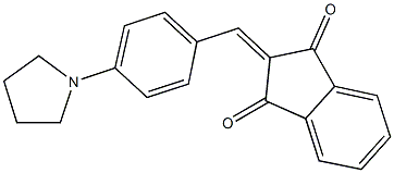 2-[4-(1-pyrrolidinyl)benzylidene]-1H-indene-1,3(2H)-dione Struktur