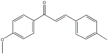 1-(4-methoxyphenyl)-3-(4-methylphenyl)-2-propen-1-one Struktur