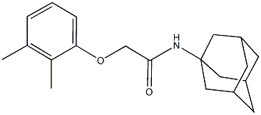 N-(1-adamantyl)-2-(2,3-dimethylphenoxy)acetamide Struktur