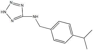 N-(4-isopropylbenzyl)-N-(2H-tetraazol-5-yl)amine Struktur