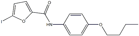 N-(4-butoxyphenyl)-5-iodo-2-furamide Struktur