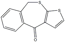 thieno[2,3-c][2]benzothiepin-4(9H)-one Struktur