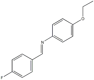 N-(4-ethoxyphenyl)-N-(4-fluorobenzylidene)amine Struktur