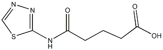 5-oxo-5-(1,3,4-thiadiazol-2-ylamino)pentanoic acid Struktur