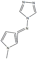 N-[(1-methyl-1H-pyrrol-2-yl)methylene]-N-(4H-1,2,4-triazol-4-yl)amine Struktur