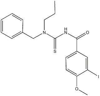 N-benzyl-N'-(3-iodo-4-methoxybenzoyl)-N-propylthiourea Struktur