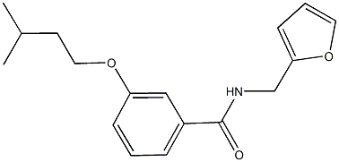 N-(2-furylmethyl)-3-(isopentyloxy)benzamide Struktur