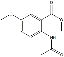 methyl 2-(acetylamino)-5-methoxybenzoate Struktur