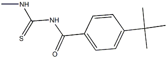 N-(4-tert-butylbenzoyl)-N'-methylthiourea Struktur