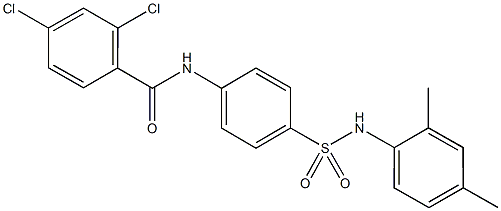 2,4-dichloro-N-{4-[(2,4-dimethylanilino)sulfonyl]phenyl}benzamide Struktur