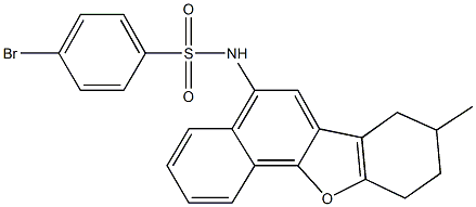 4-bromo-N-(8-methyl-7,8,9,10-tetrahydronaphtho[1,2-b][1]benzofuran-5-yl)benzenesulfonamide Struktur