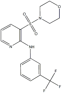 3-(4-morpholinylsulfonyl)-N-[3-(trifluoromethyl)phenyl]-2-pyridinamine Struktur