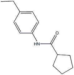 N-(4-ethylphenyl)cyclopentanecarboxamide Struktur