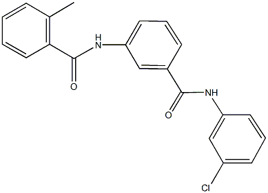 N-{3-[(3-chloroanilino)carbonyl]phenyl}-2-methylbenzamide Struktur