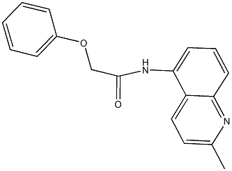 N-(2-methyl-5-quinolinyl)-2-phenoxyacetamide Struktur