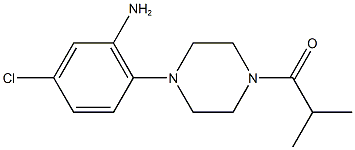 5-chloro-2-(4-isobutyryl-1-piperazinyl)phenylamine Struktur