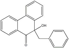 10-benzyl-10-hydroxy-9(10H)-phenanthrenone Struktur