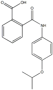 2-[(4-isopropoxyanilino)carbonyl]benzoic acid Struktur