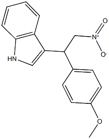 3-[2-nitro-1-(4-methoxyphenyl)ethyl]-1H-indole Struktur