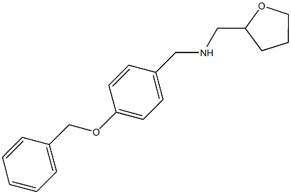 N-[4-(benzyloxy)benzyl]-N-(tetrahydro-2-furanylmethyl)amine Struktur