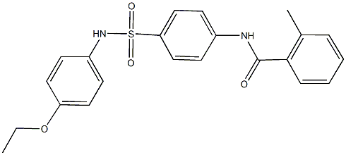 N-{4-[(4-ethoxyanilino)sulfonyl]phenyl}-2-methylbenzamide Struktur