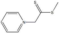 1-[2-(methylsulfanyl)-2-thioxoethyl]pyridinium Struktur