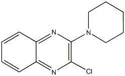 2-chloro-3-(1-piperidinyl)quinoxaline Struktur